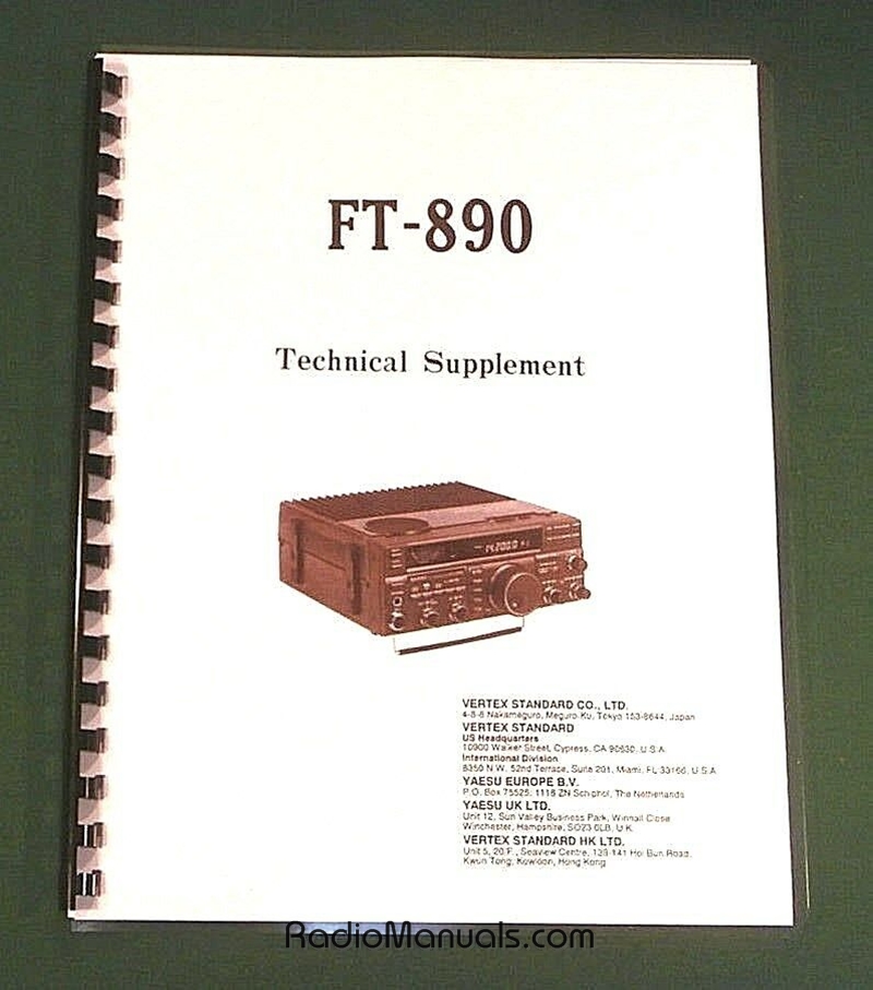 Yaesu FT-890 Technical Supplement - Click Image to Close